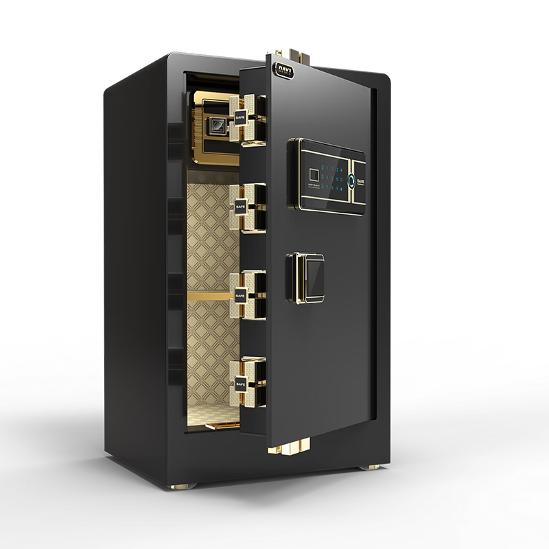 DAYI Safe 45/60cm Fingerprint Password Small Safe for Home Office Finance Use Bedside Storage Box with WiFi Full Steel Anti-Theft
