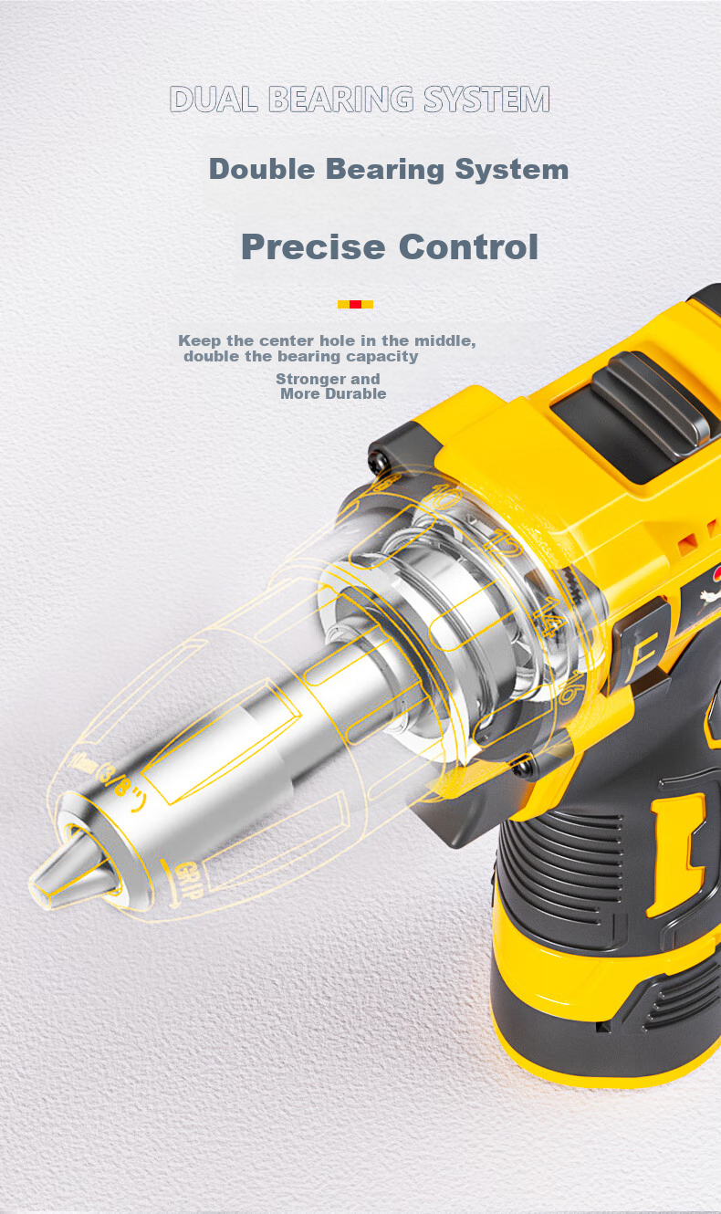Airuide Electric Drill, Household Rechargeable Drill, Electric Screwdriver, Lithium Battery Pistol Drill, Power Screwdriver, Electric Tool 11
