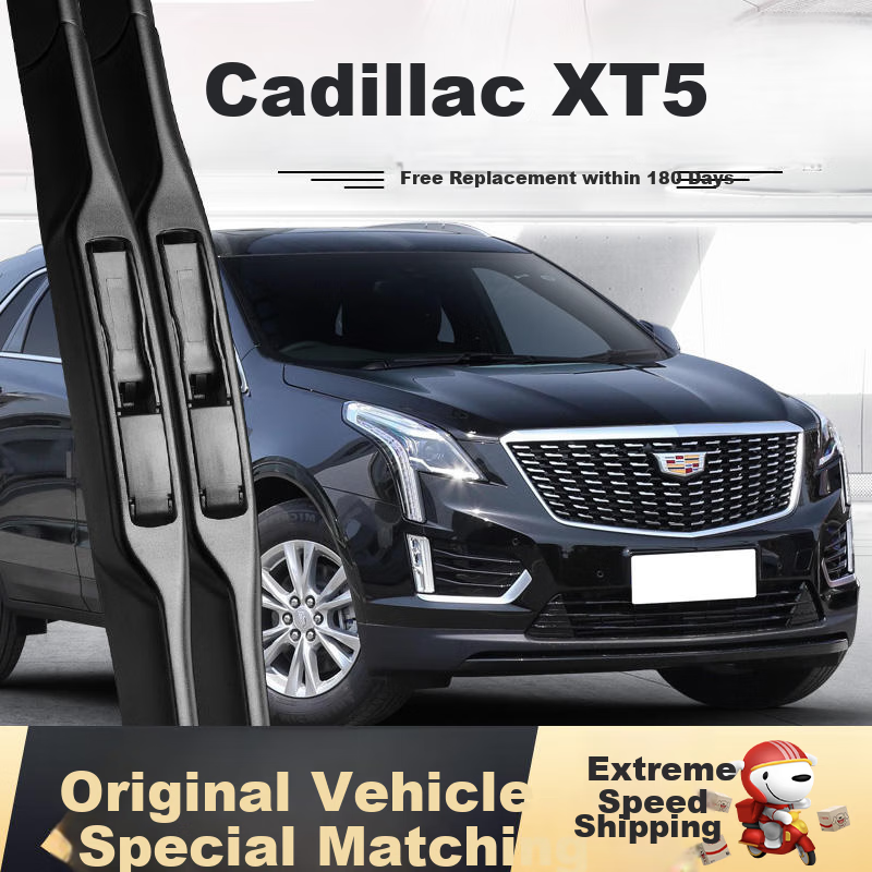 Deyun Cadillac XT5 Windshield Wipers for 2018-2026 Models, Specialized Three-Stage Front Wiper Blades, One Pair, Original Factory Equipment