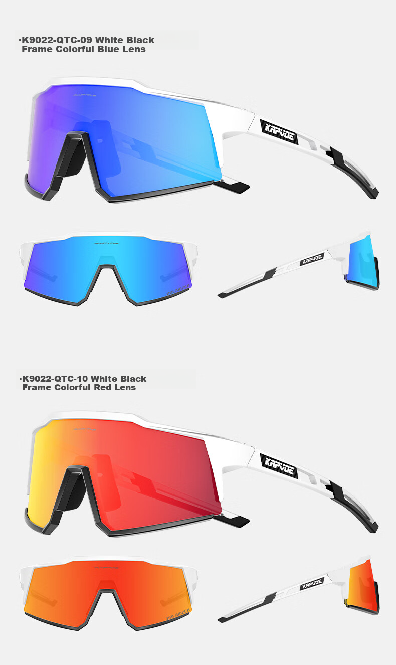 KAPVOE Pioneer Colorful Hiking Sunglasses Outdoor Windproof Polarized Goggles Unisex 10