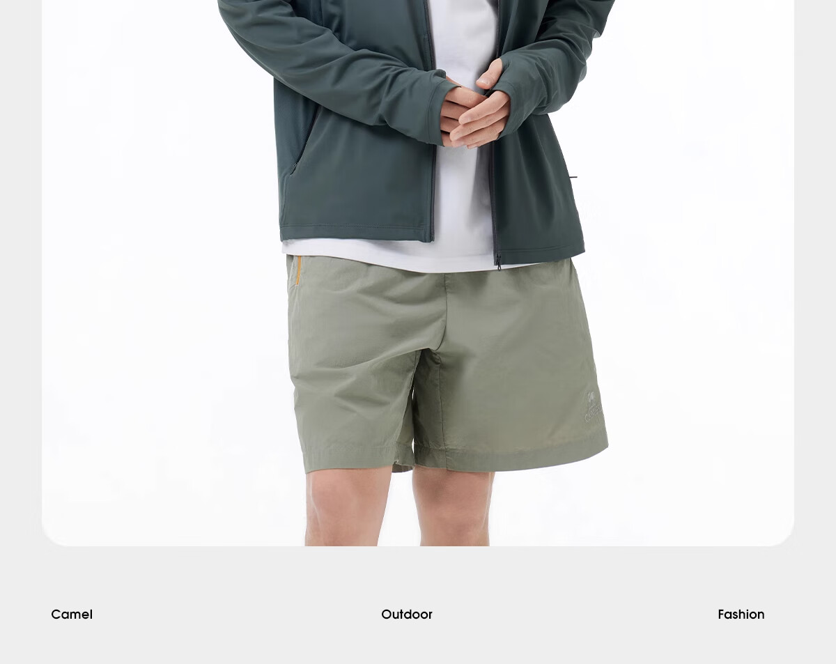 CAMEL Cold White Outdoor Sun Protection Clothing Spring And Summer Men's And Women's Original Yarn Cool-Feeling UPF50 Jacket Sun Protection Garment 51