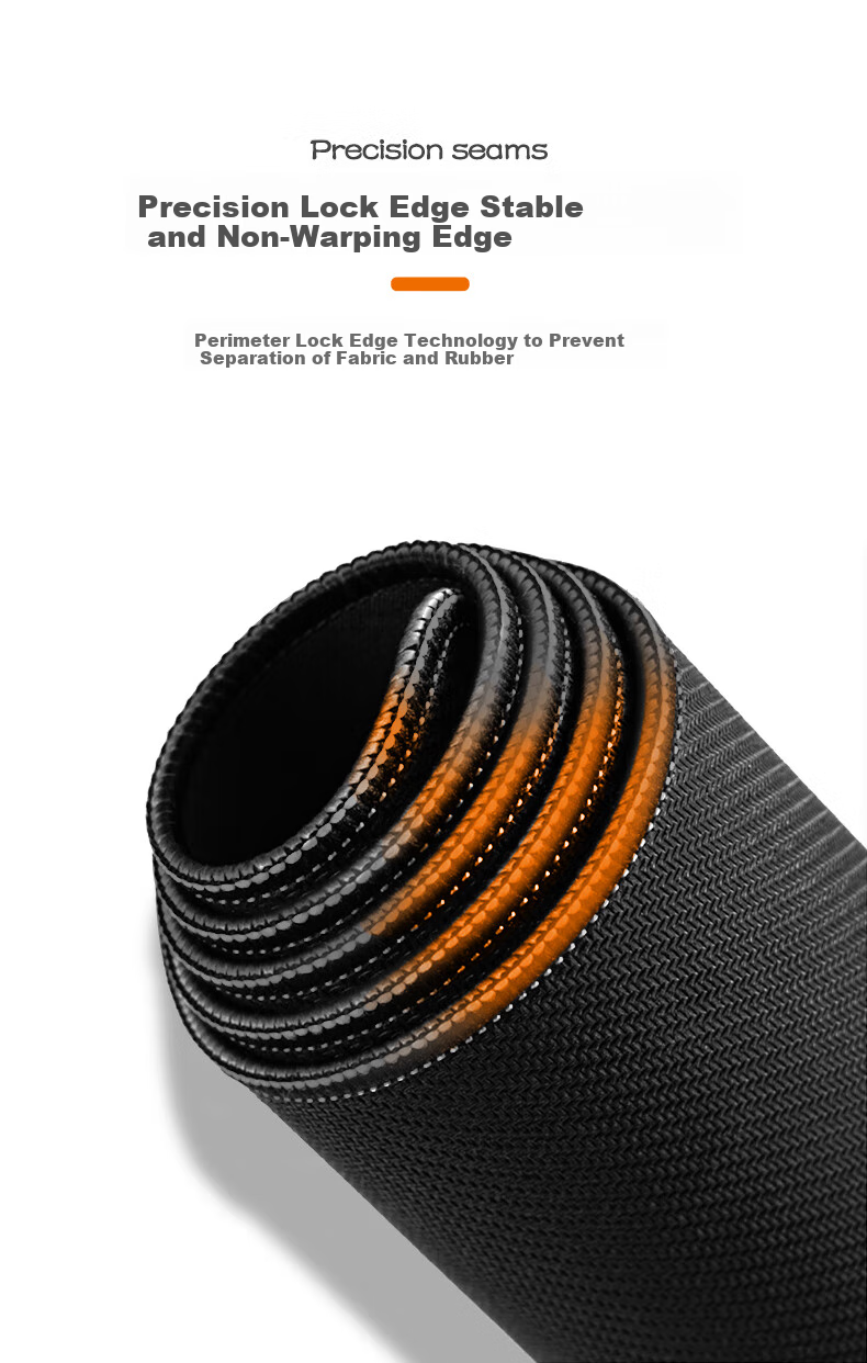 Jiangwutong Small Gaming Office Mouse Pad Cloth Surface Thickened Wear-Resistant Silicone Keyboard Desk Mat 300x250x3mm Pure Black 7