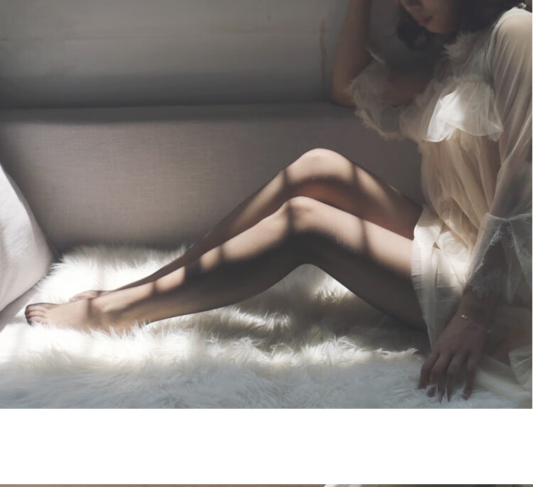 LangSha Luminous Silk Stockings for Women, Summer Thin Pantyhose, Sexy Invisible Base Layer Long Socks, Black 2 Pairs, One Size Fits All 18