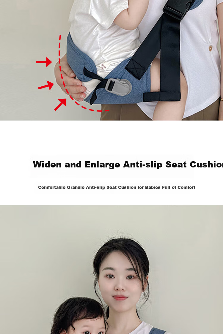 FENYE Baby Carrier, Hands-Free Baby Backpack for Outdoor Use, Front-Carrying Infant Carrier, Children's Outdoor Accessory, Gray 4
