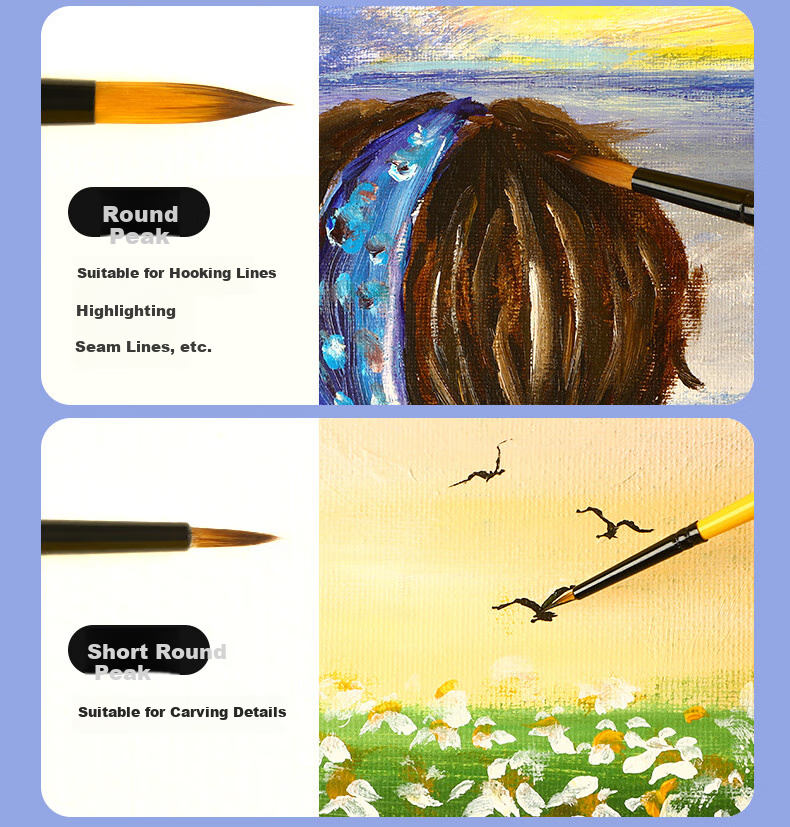 [Lowest Price Online] Mont Marte Acrylic And Gouache Paint Set, Children's Watercolor Painting Brushes, Art Coloring Pens, Flat Tip Brush Pen Set for Students, 4-Piece Watercolor Brushes BMHS0009 Art Sketching 12