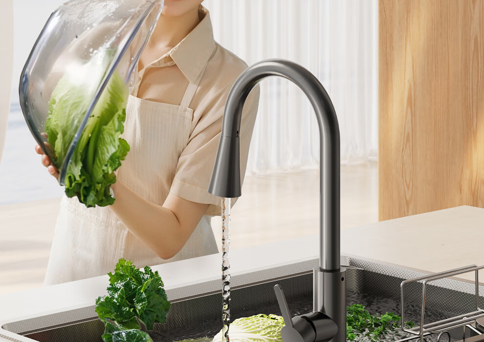 ARROW Kitchen Sink, Large Single Basin, 304 Stainless Steel Vegetable Washing Sink, Gunmetal Gray, [Renovation Subsidy 15%] 20