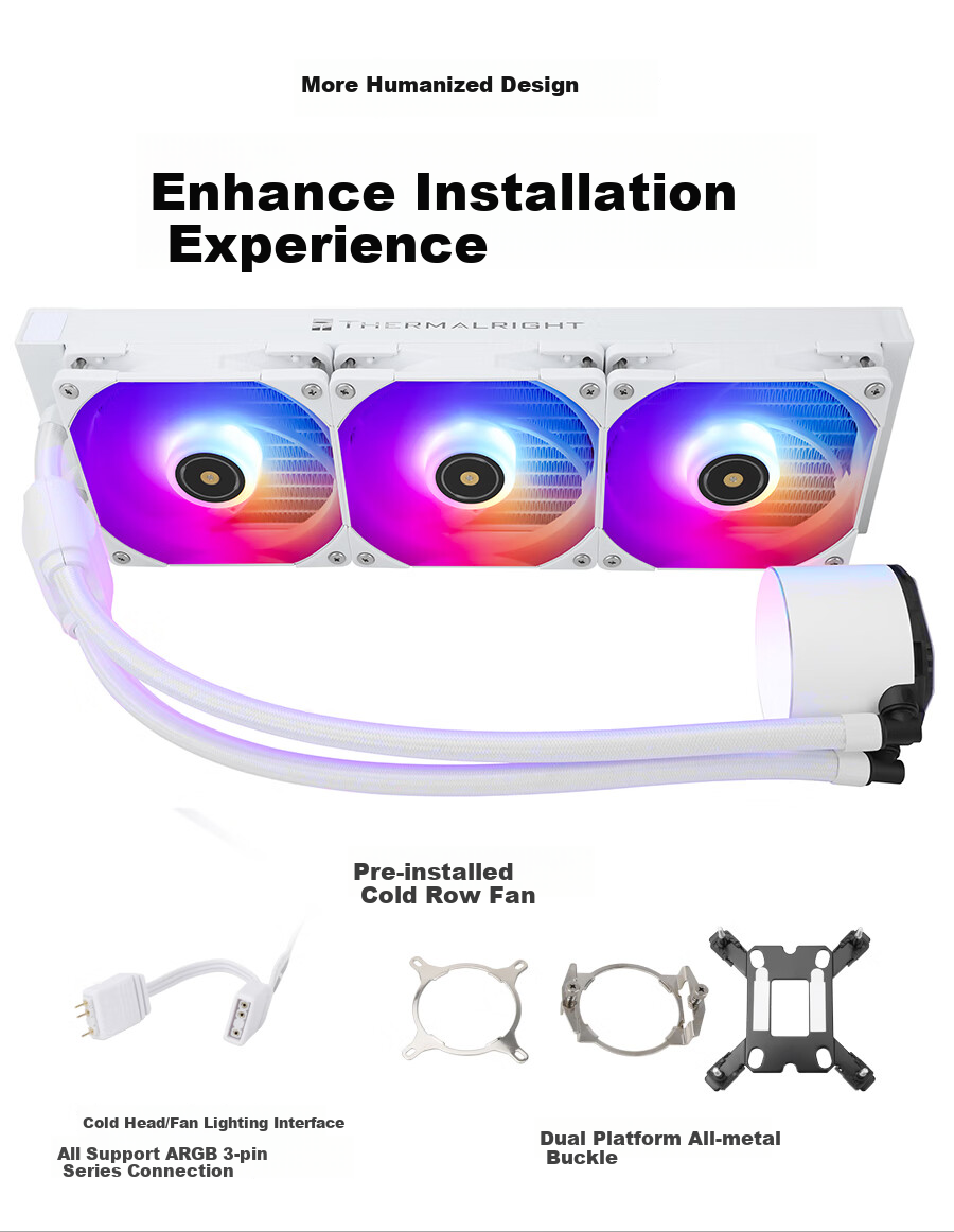 Thermalright Frozen Notte 360 WHITE ARGB V2 All-In Liquid Cooler FN360 WHITE ARGB V2 3