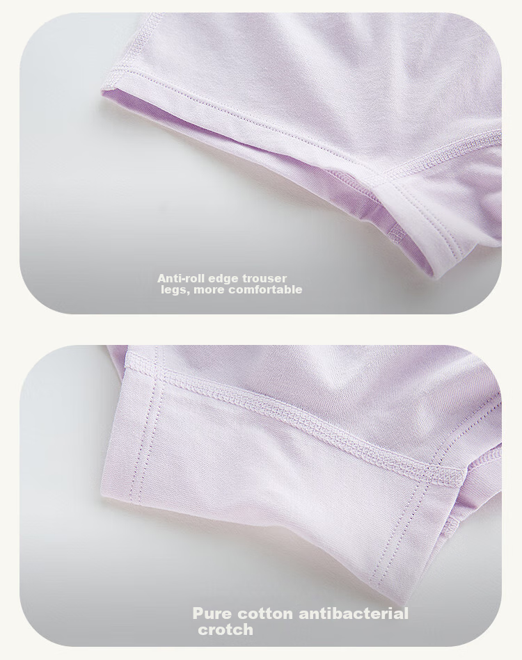 Labi Baby Children's Pure Cotton Underwear Boxer Briefs for Older Kids All-Season Shorts Girls' Underwear 3-Pack Special Color 120 10