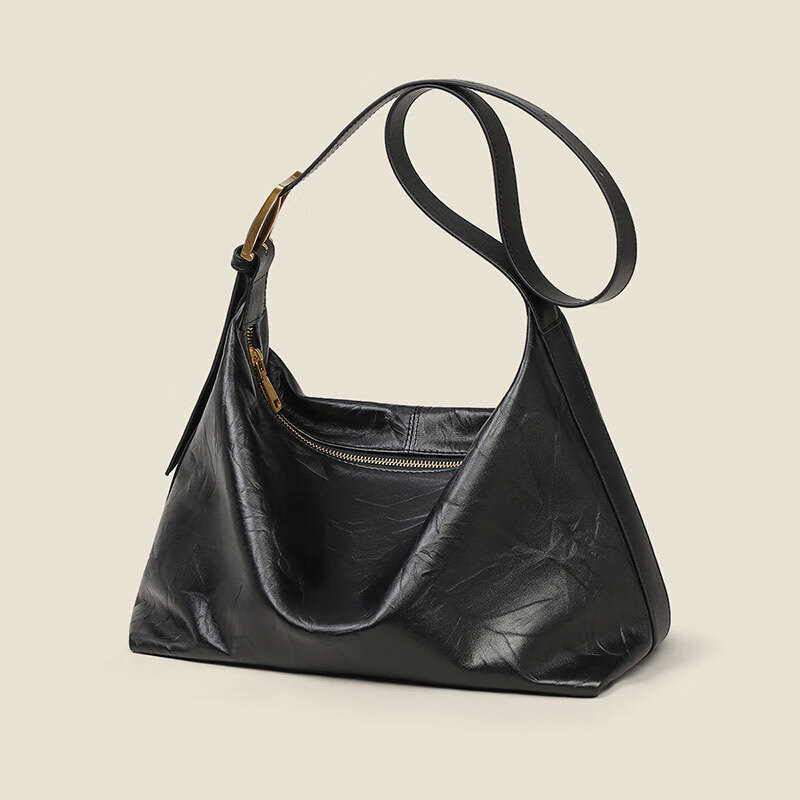 Aiqinghai Top-Grain Leather Handbag, Women's Crossbody Bag, Shoulder Bag, Underarm Bag, Niche Birthday And Mother's Day Gift, Practical Present for Mom