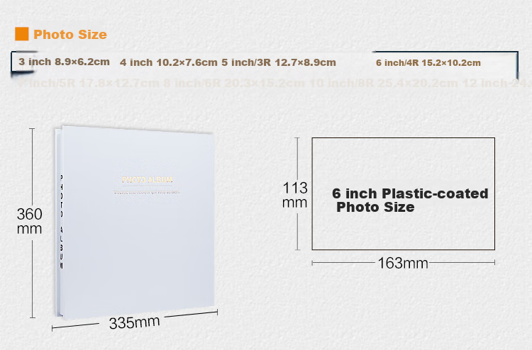 Nakabayashi NBPK500-GS6-1 Dinosaur Large Capacity 500-Photo 6-Inch Insert Pocket Photo Album Family Memory Scrapbook Plastic Sleeve Compatible 2