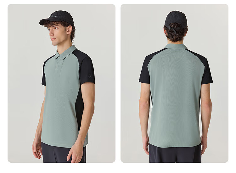 NORTHLAND COOLMAX Quick-Dry Sun Protection Polo Shirt, Outdoor Breathable Antibacterial Elastic Collar Short-Sleeve T-Shirt for Me 10