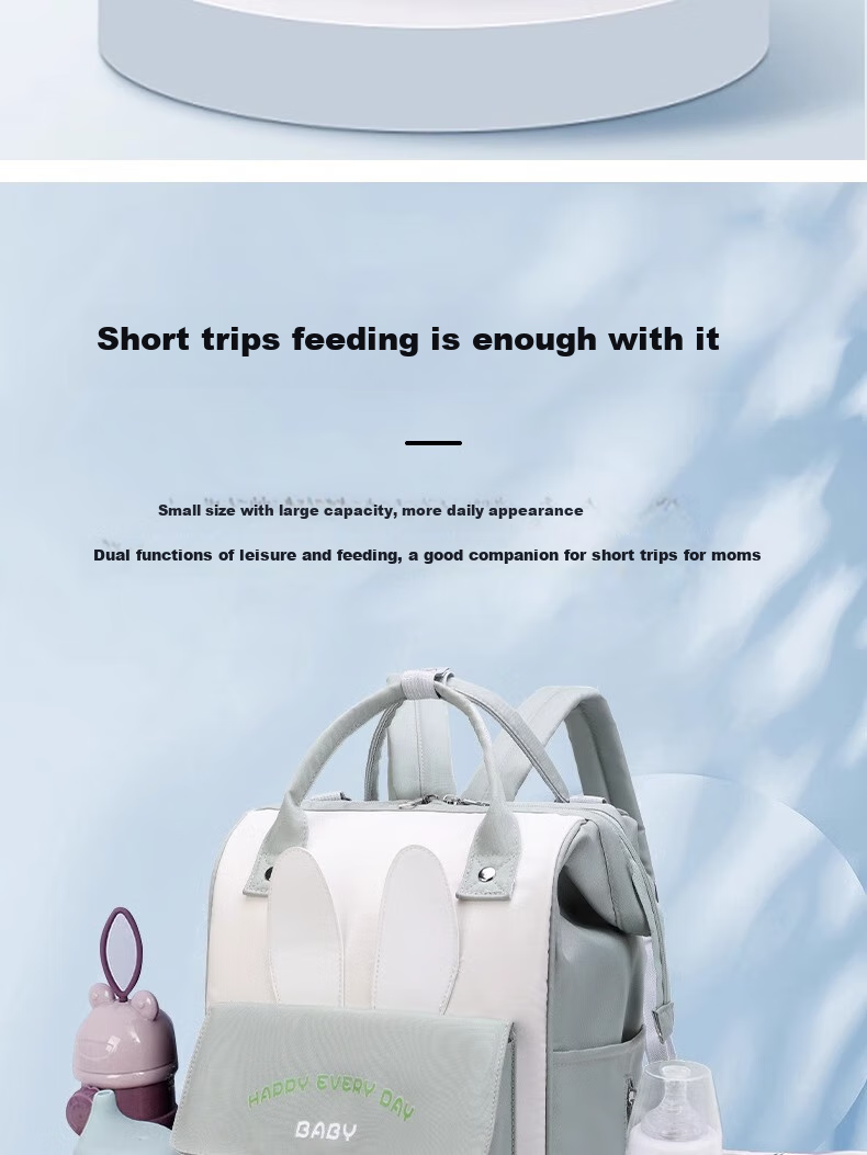 FENYE Diaper Bag Backpack, Large Capacity, Lightweight, for Mothers And Babies, Travel-Friendly, Stain-Resistant, Water-Repellent, Crossbody Bag 2