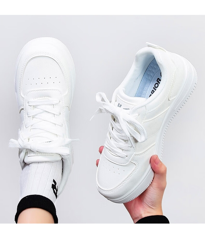 Warrior Official Women's Sneakers Summer New Versatile Student Lightweight White Shoes White 36 11