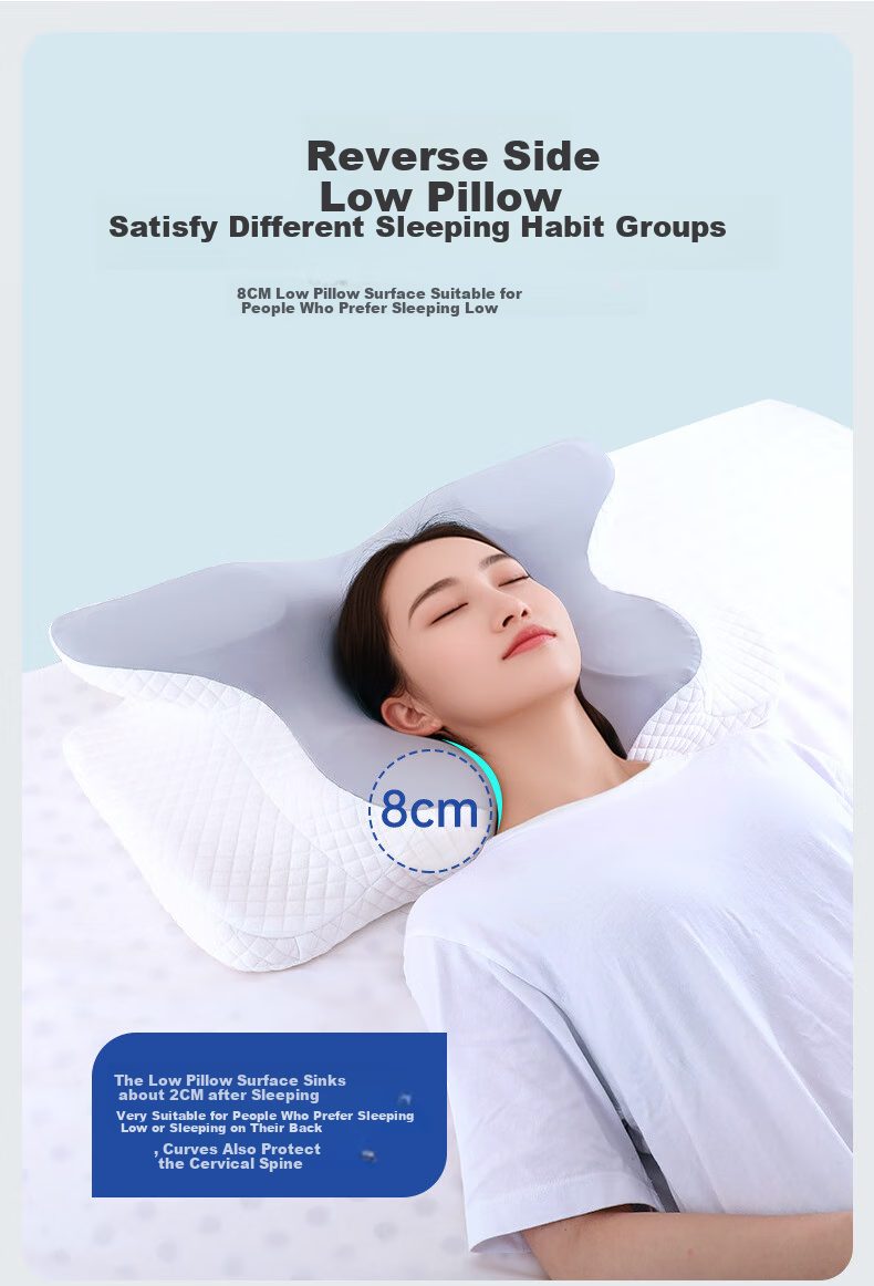 Howtreats Cervical Pillow for Adults, Sleeping Neck Support Pillow, Side Sleeping Pillow, Double-Layer Pillow, Deep Sleep Ergonomic Memory Foam Pillow 10