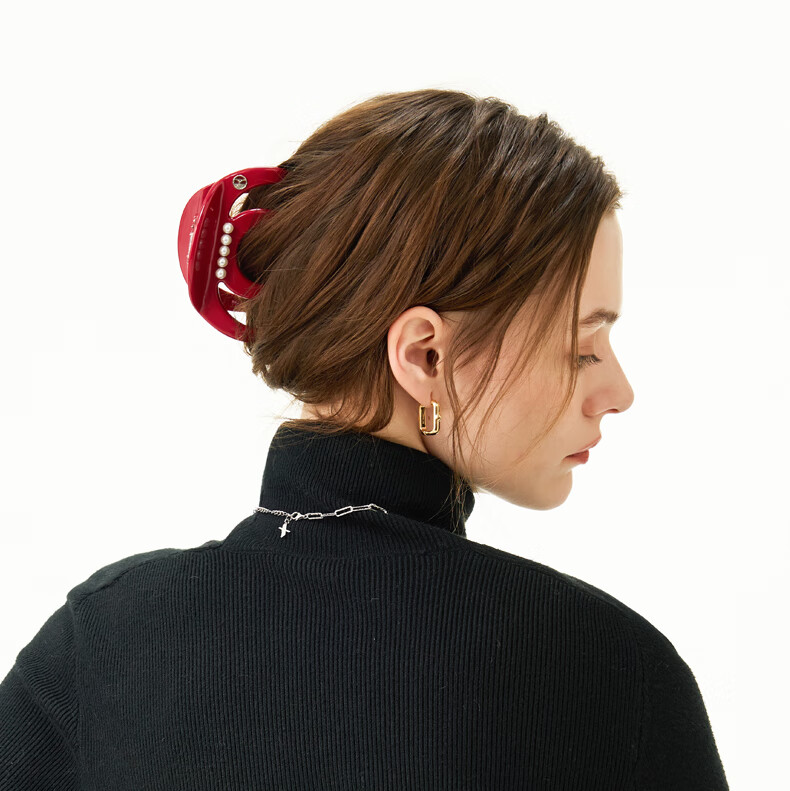 ELLE Premium Acetate Large Shark Clip Elegant Back Hair Clip Gift for Girlfriend Qixi Valentine's Day 11