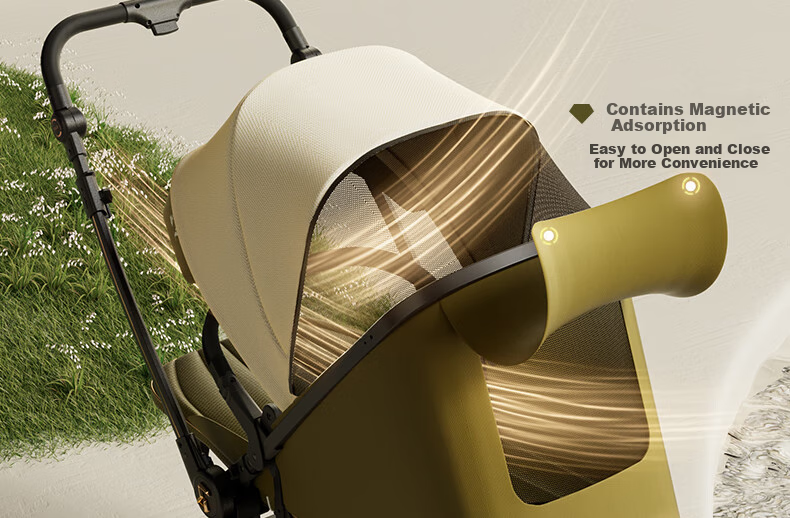 Dear Mom, Stroller with Reversible Seats for Sitting And Lying Down, Lightweight, High Landscape Design, Large Cabin, Airplane-Friendly Umbrella Stroller 58