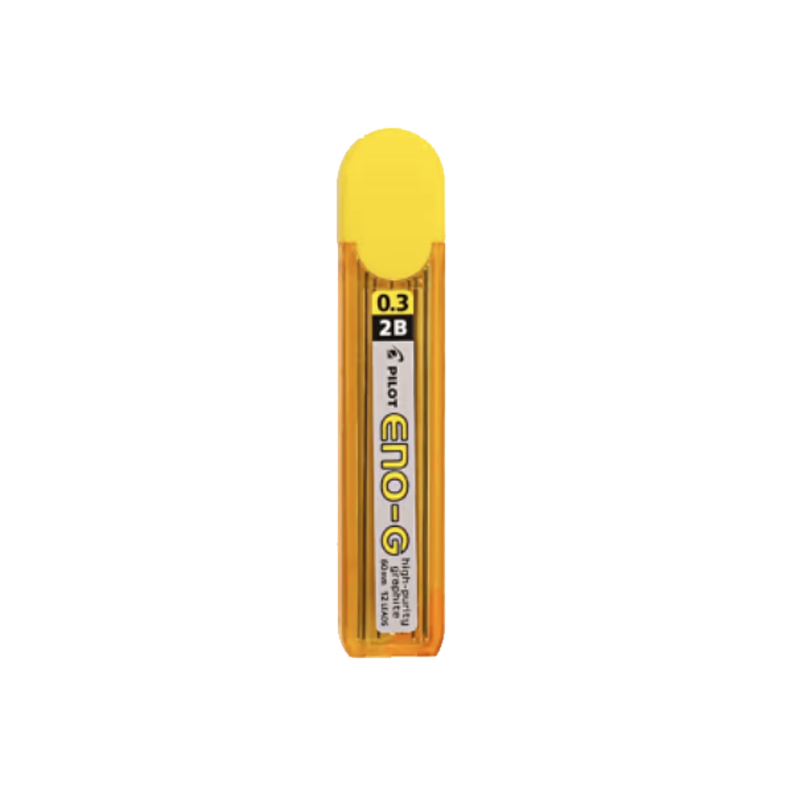 PILOT 2b Mechanical Pencil Lead Refills for Elementary School Students' Handwriting Practice, Children's Pencil Lead Refills, Stationery, Break-Resistant PL-3ENOG 0.3mm Refills, 12 Pieces/tube