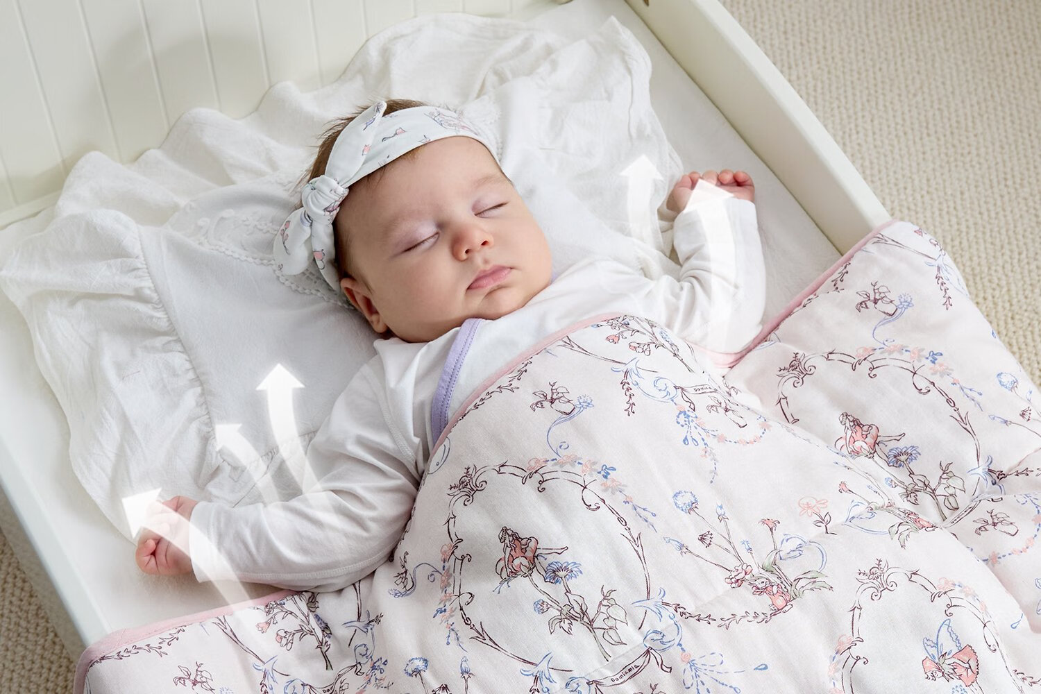 DOMIAMIA Baby Quilt, Gauze All-Season Blanket, Infant Quilt, Bamboo Fiber Antibacterial Constant Temperature Blanket, Suitable for All Seasons, 120x150 15
