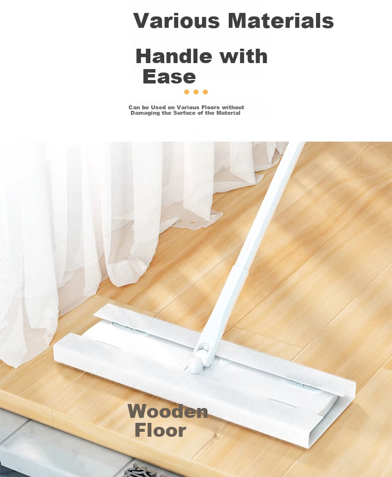 CHUSHE Disposable Large Mop Replacement Wipes, 20*30cm, 100 Pieces, Floor Static Dust Removal Paper, Antibacterial, Lazy Person's Cleaning Cloth 18