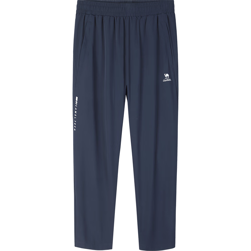 CAMEL Quick-Dry Casual Pants for Men, Spring And Summer New Style Loose Straight-Leg Woven Trousers for Dad, Running Sports Pants