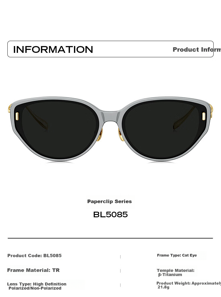 BOLON Sunglasses, Yang Zi's Style, Large Frame, UV Protection, Driving Sunglasses for Women, Trendy, BL5085A22 5