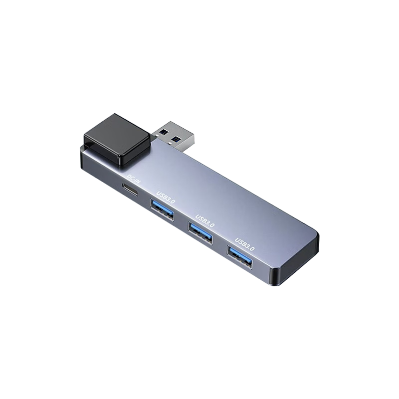 Isky USB3.0 to Gigabit Ethernet Adapter Expansion Dock Splitter, Left Side Direct Plug-In, Suitable for Laptops And Desktop Computers, Network Cable Adapter RJ45 Converter