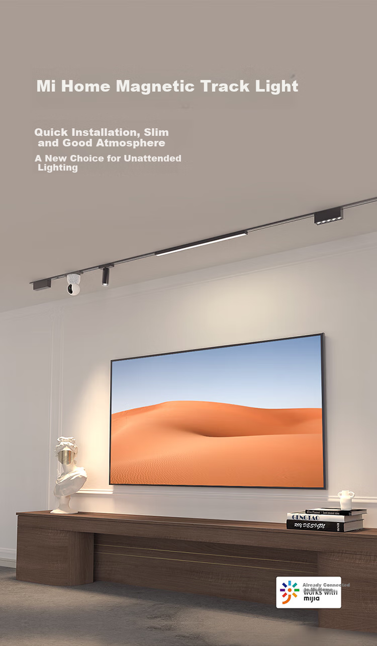 Mijia Magnetic Track, GaN Power Supply, 120W Surface-Mounted Lighting without Main Light, Whole-House Package for Living Room And Bedroom, Modern Style 1