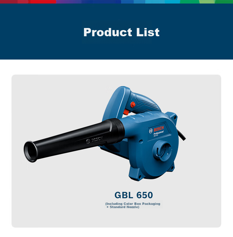 BOSCH Powerful Blower Fan, High-Force Fan, Strong Dust Removal, 650 Watts High Power, GBL 650 Industrial Grade 9