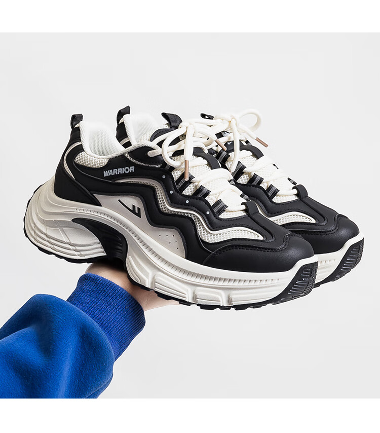 Huili Official Women's Shoes, Summer Sports Shoes for Women, 2026 New Trendy Comfortable Footwear, Black And White, Size 35 (225mm) 18