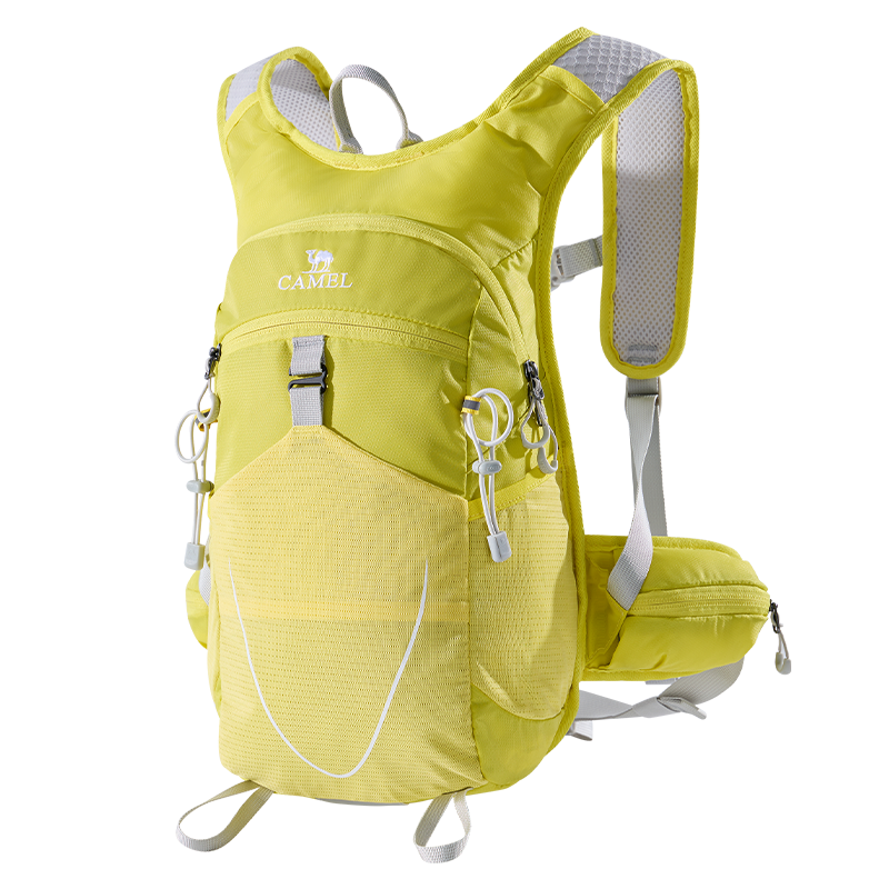 CAMEL Backpack for Men And Women, Lightweight Hiking Outdoor Cycling Bag, Travel Tourism Mountaineering Pack, Lightweight Backpack, Lime Yellow