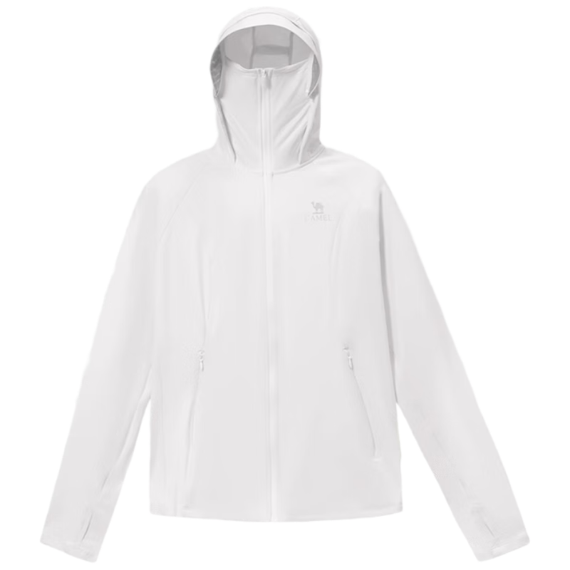 CAMEL Cold White Outdoor Sun Protection Clothing for Spring And Summer, Unisex Original Yarn Cool-Feel UPF50 Jacket Sun Protection Garment