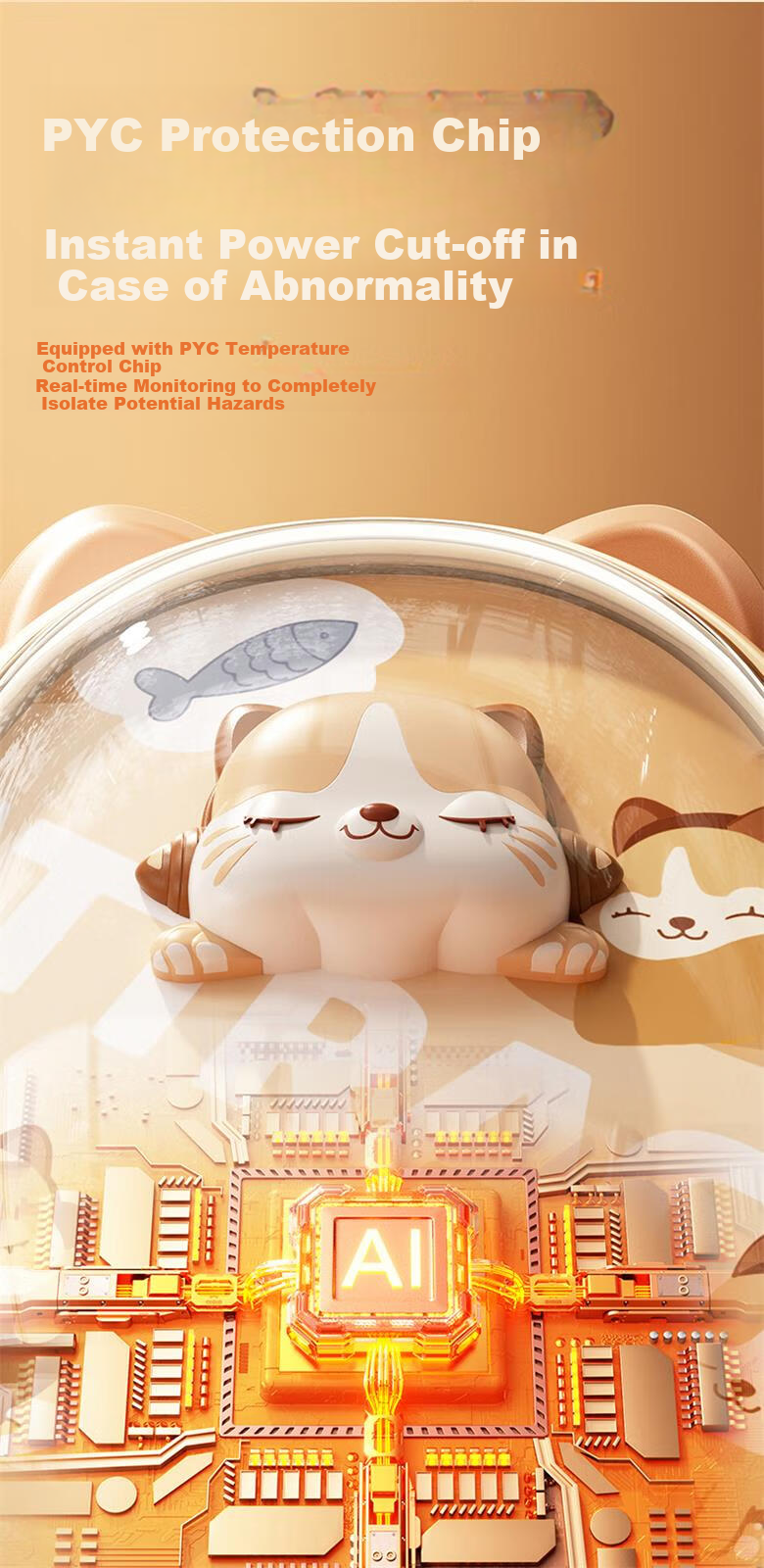 Kelleia 2024 New Hand Warmer USB Rechargeable Space Capsule Cute Cartoon Heating Pad Winter Gift for Girlfriend Beige 12