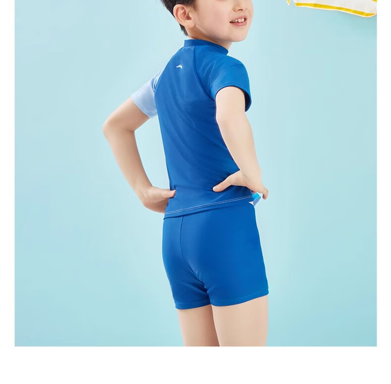 Li-Ning Children's Swimsuit, Girls' Two-Piece Sports Swimwear, Cartoon Design, Skin-Friendly, Quick-Drying Swimwear 22
