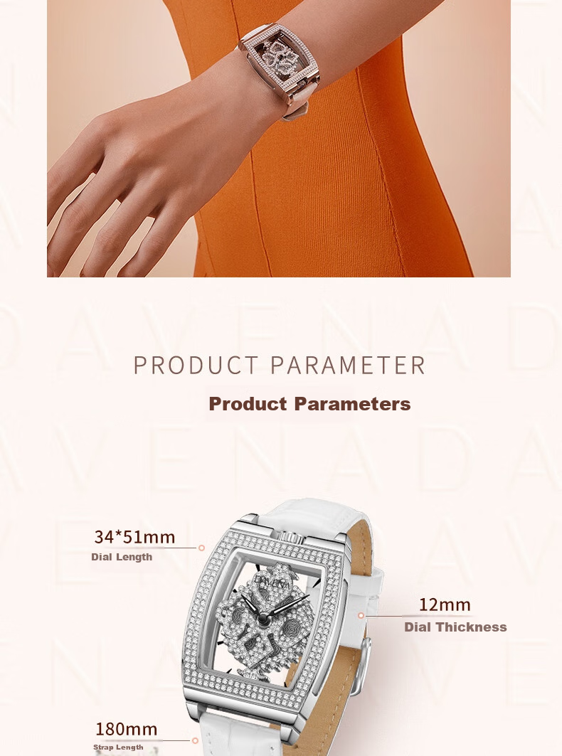 Davena Tiweina Poker Goddess Watch, Ladies Starry Sky Light Luxury Wristwatch, Birthday Gift for Girlfriend, Christmas Present 5