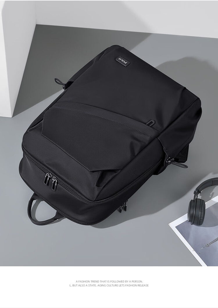 POLO Backpack for Men, Short Trip Travel Backpack, Student Schoolbag, 16/17.3-Inch Laptop Bag, Business Travel Bag 10