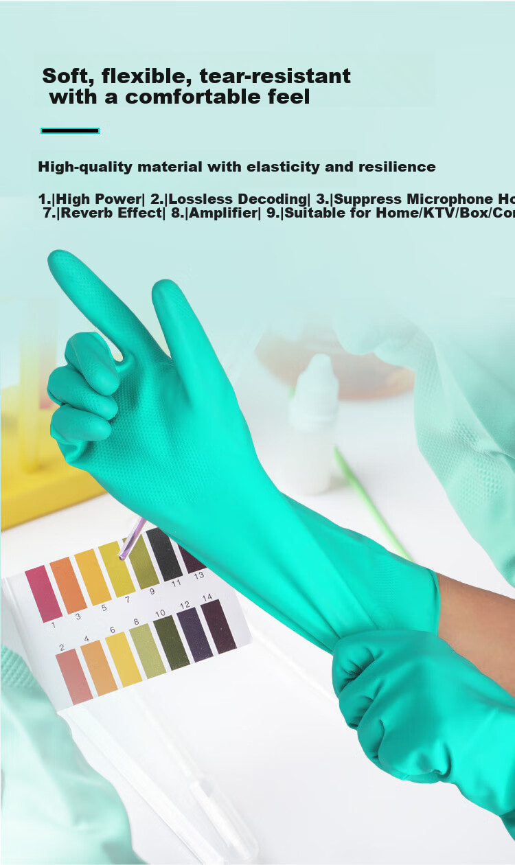 Ansell Acid And Alkali Resistant Solvent-Resistant Oil-Resistant Industrial Protective Gloves, Nitrile Rubber Gloves, 37-873, Size 8, 2 Pairs, Individually Packaged 9