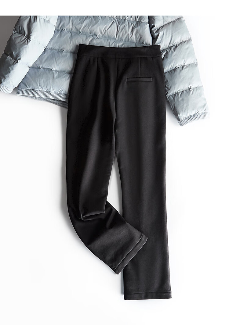 DME Warm Capture Winter Lightweight Insulation Cold-Proof 90% Duck Down Filling Versatile Women's Flared down Pants, Carbon Black, Size L 13