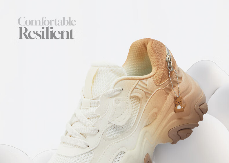 361° Women's Sports Shoes, Kangaroo Shoes, Winter Comfortable Retro Thick-Soled Dad Casual Shoes, 682516767-6 11