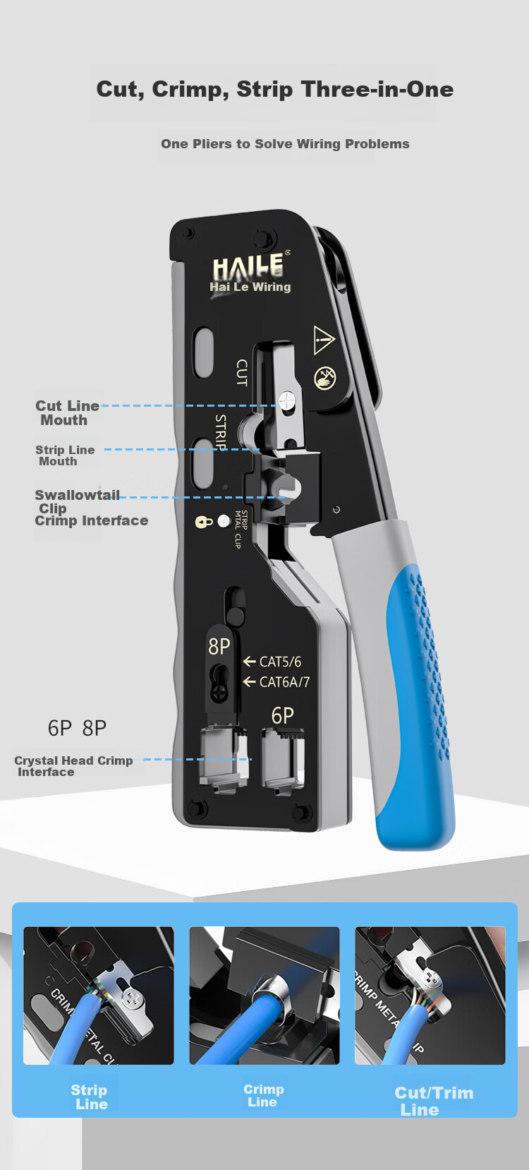 HAILE Internal And External Network Converter, Specialized Network-Shaped Cable Clamp HP-G71, Prevents Dual Network, Anti-Mixing, And Anti-Violatio 2