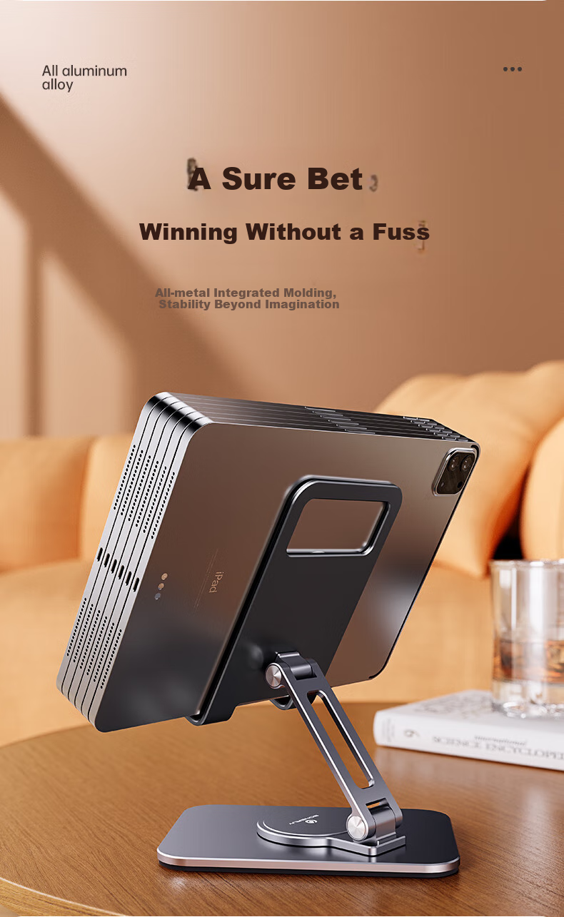 THE TREE Phone Stand, Desktop Aluminum Alloy Tablet Stand, IPad Online Class Learning Lazy Support Stand, Portable Folding 360-Degree Adjustable Stand for PUBG Gaming 4
