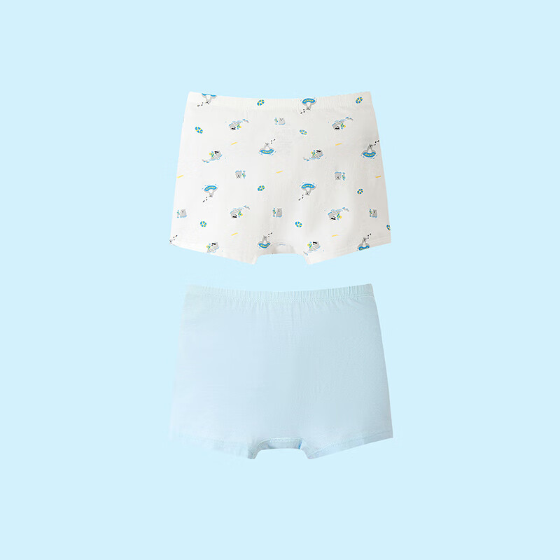 Annil [3A Grade Antibacterial] Annil Boys' Boxer Briefs Two-Pack, Spring 2025 New Style, Elastic Cute