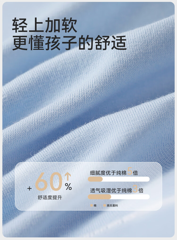YEEHOO 7A Antibacterial Mugwort Modal Spring And Summer Children's Underwear, Boys' And Girls' Boxer Briefs, Ages 6-12, Size 110 1
