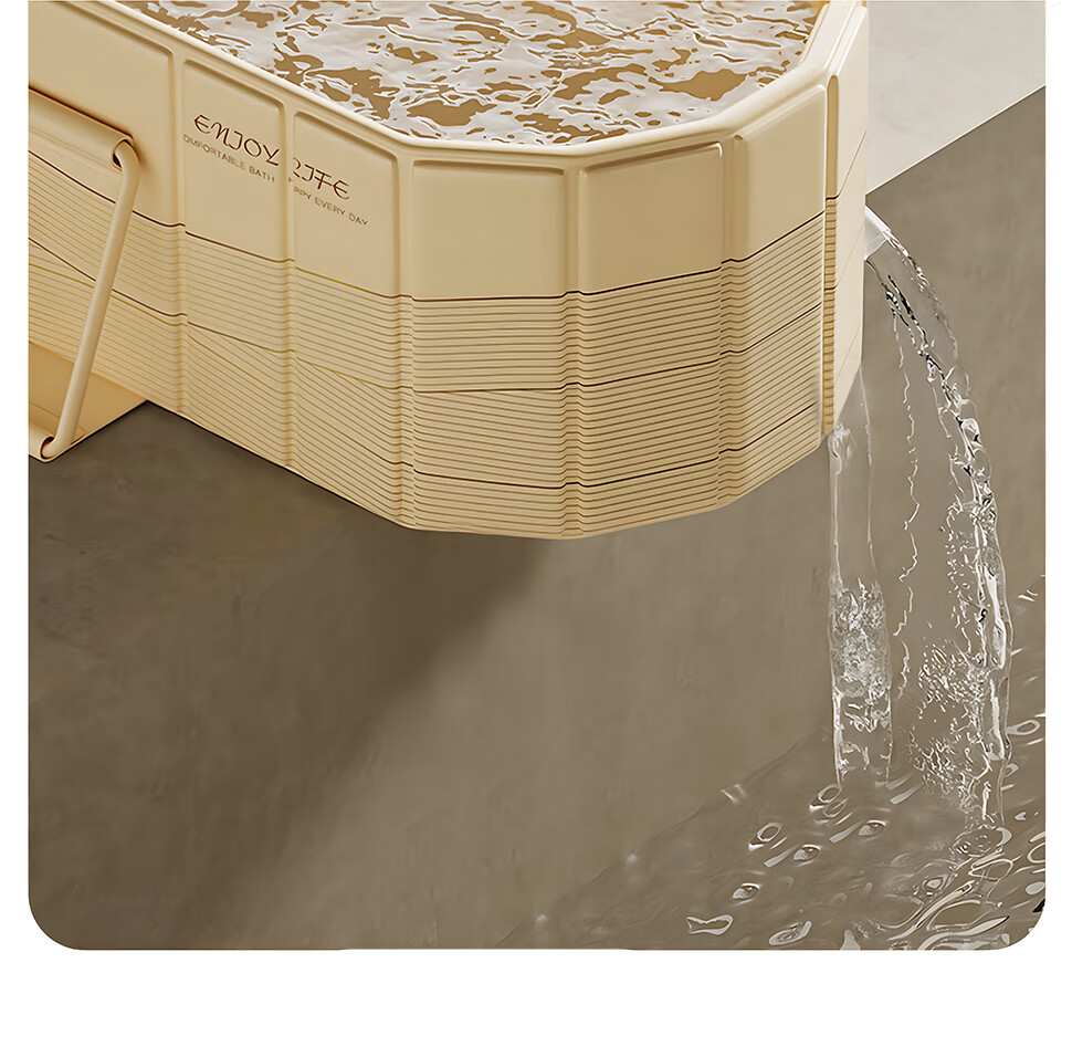Miaoxinsi Foldable Adult Bathtub, PVC Material, No Installation Required, 1.2M Folding Bath Tub for Home Use 4