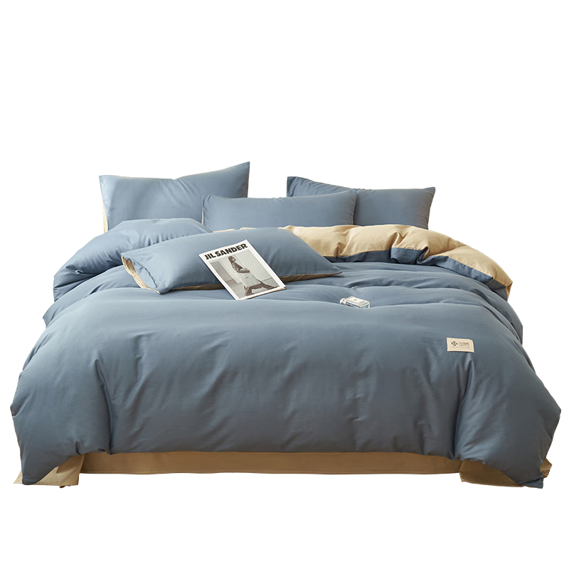 Grace 7A Antibacterial 100% Pure Cotton Three-Piece Set Xinjiang Cotton Bedding Sheet and Duvet Cover 150*200cm