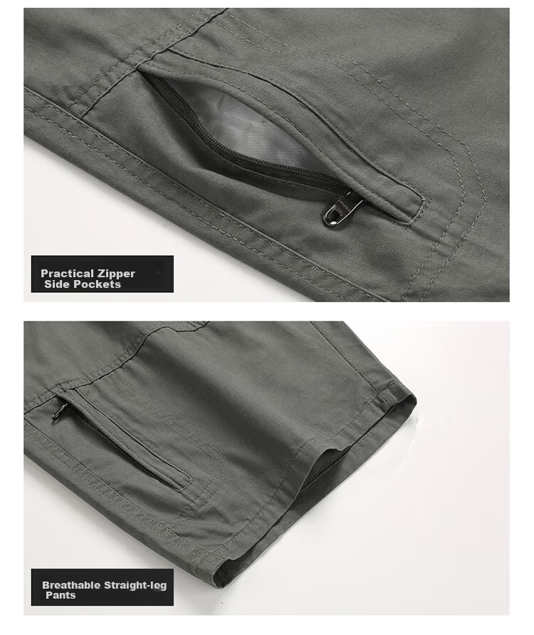 TUCANO Men's Shorts, Summer Pure Cotton Trendy Versatile Solid Color Sports Thin Breathable Capri Pants, Army Green, 4XL 22