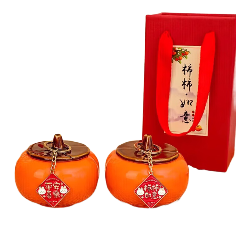 Jiamo Housewarming Living Room Decoration Persimmon Figurine Good Luck Home Moving Ceremony Supplies