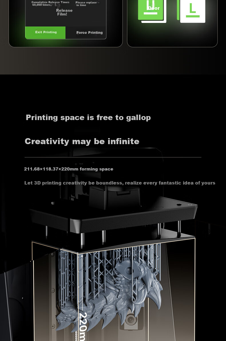 ELEGOO Saturn 4 Ultra 16K, Light-Curing 3D Printer, Home Desktop-Grade, 10-Inch High-Speed High-Precision 3D Printer for Figurines And Student Models 9