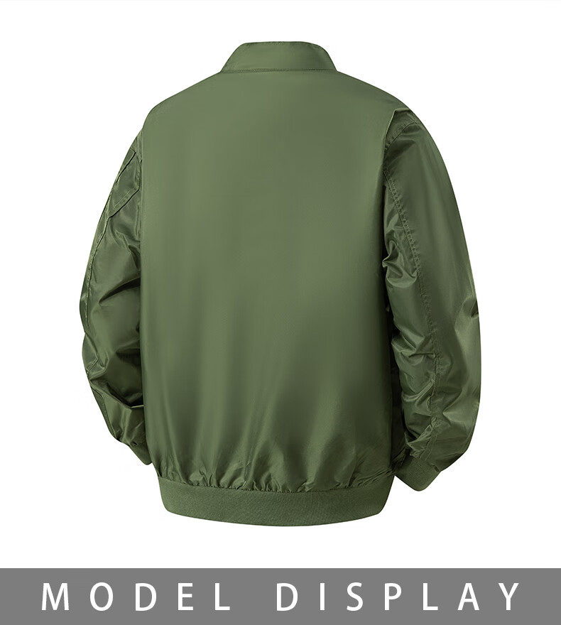 JEEP SPIRIT Men's Jacket, Spring And Autumn Outerwear, Simple And Stylish, Casual Comfortable Versatile Top, Light Army Green, XL 9