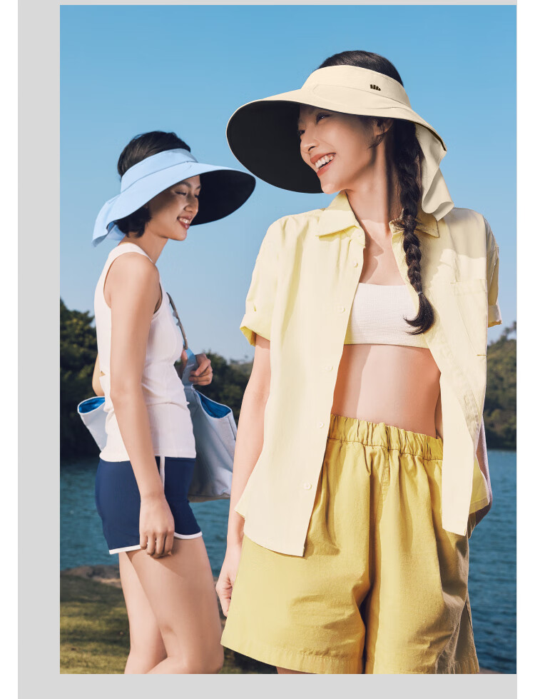Beneunder Egg Roll Full-Circle Black Rubber Sun Protection Hat, Women's Sunhat, UV-Resistant Visor Cap, Twilight Black 6