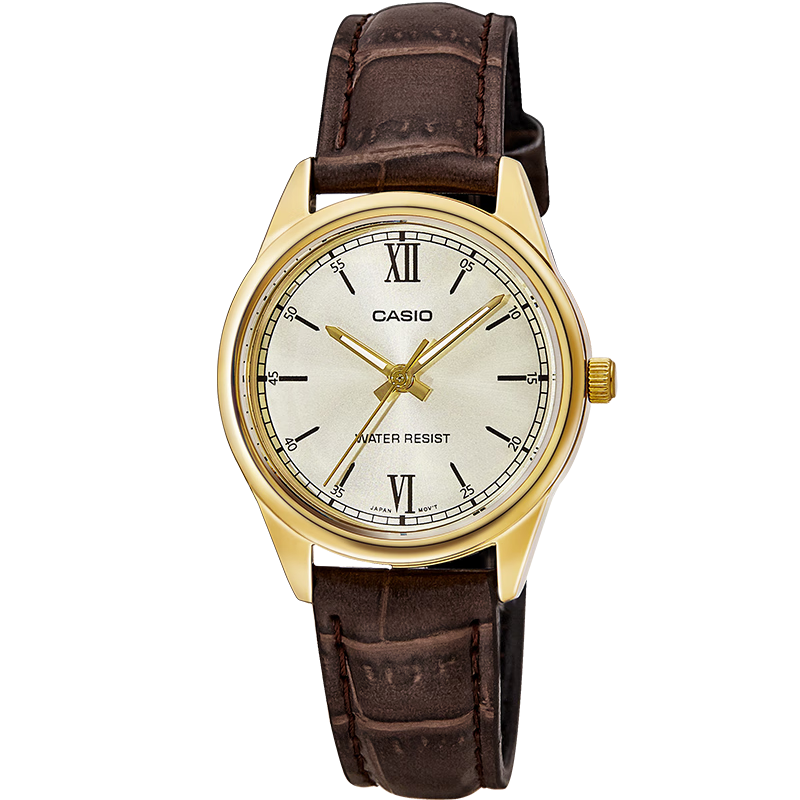 CASIO Watch, Simple Analog Steel Strap Small Dial Quartz Women's Watch, Valentine's Day Gift, LTP-V005GL